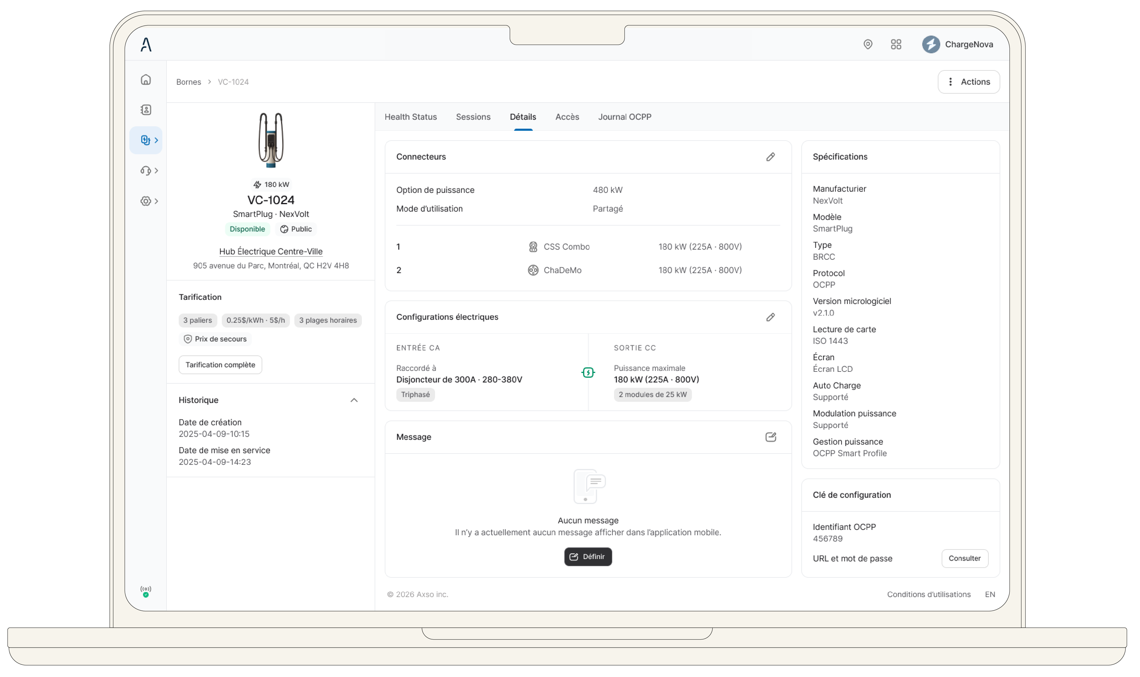 Portail AXSO Connect
